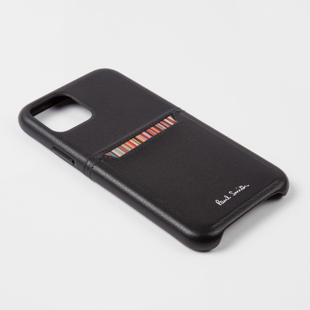 Paul Smith Apple iPhone case 11 Pro - New in box - Calf Leather, Multi Tape